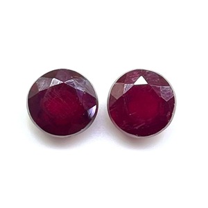 Gema de Rubí de Mozambique AAA, Corte Redondo, 7mm, Rubí Rojo, Gemas Sueltas, Precio al por Mayor, para Fabricación de Joyería - Product Image 1