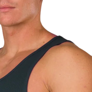 Camiseta sin mangas acanalada para hombre, color verde azulado oscuro, ajuste atlético, chaleco de gimnasio, ligera, para entrenamiento físico, informal, esencial para el verano - Product Image 3
