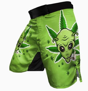 MMA Shorts <b>Men</b> Black Sublimation Print Quick Dry Mixed Martial Arts Wear Regular Fit Adult Fight <b>Trunks</b> - Product Image 3