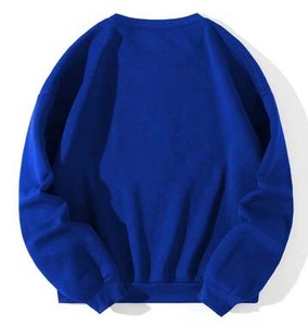 Custom Women Streetwear Sweatshirt Premium Fleece <b>Crewneck</b> Drop Shoulder Loose Fit Wholesale Pullover Polyester/Cotton 320g - Product Image 2