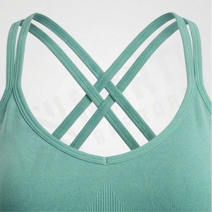 Ensemble de yoga pour femmes, vêtements de fitness, soutien-gorge de sport et leggings, tenue de sport pour la gym, l'entraînement et les exercices, couleur personnalisée - Product Image 4
