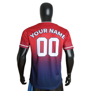 Camiseta de Béisbol Personalizada con Logotipo OEM ODM, Uniforme en Blanco Cómodo y Transpirable, Sublimación, Tallas Grandes - Product Image 2