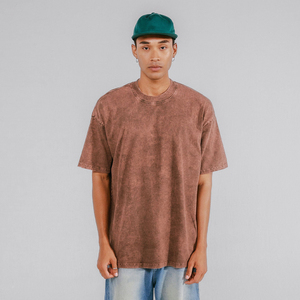 เสื้อยืดคอกลมแขนสั้นผู้ชายสีน้ำตาลฟอก ปี 2026 ผ้าฝ้าย 100% ทรงปกติ สวมใส่สบาย พิมพ์ลายการ์ตูนด้านหน้า สไตล์ฮิปฮอป - Product Image 3