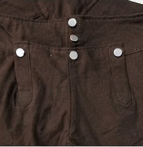 Men's Outdoor Reproduction Uniform Revolutionary White & Brown Custom Logo Color Era Breeches - Product Image 4