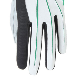 Guantes de golf con dedos completos, blancos, negros, verdes, de cuero genuino, antideslizantes, transpirables, unisex, para mano derecha, con cierre de gancho y bucle - Product Image 6