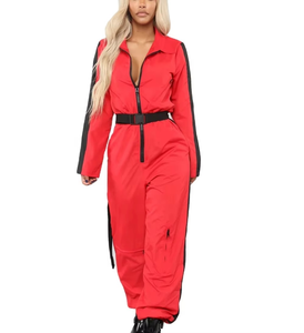 Breathable Wholesale Women's Plus Size Jumping Set Windbreaker Tracksuit Zipper Sportswear Nylon Crop Windbreaker Tracksuit - Product Image 5
