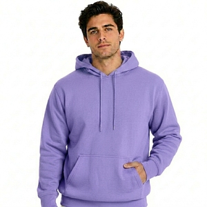 Men's for Hooded Sweatshirt Oversized Solid Color Casual Fleece Long Sleeve Autumn Wear 100% Cotton Eco-Friendly - Product Image 1