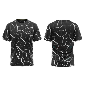 เสื้อยืดกีฬาผู้ชายลายกราฟิกแบบซับลิเมชั่น แห้งเร็ว ผลิตจากโพลีเอสเตอร์ เหมาะสำหรับวิ่ง ฟิตเนส ออกกำลังกาย และการฝึกซ้อม - Product Image 5