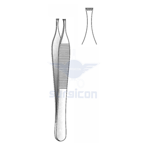 Pinzas Adson Graefe de 12 cm (4-3/4 Pulgadas), Pinzas Quirúrgicas de Acero Inoxidable de Primera Calidad para Cirugía Oftálmica y Cirugía Plástica - Product Image 1