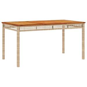 Ensemble de salle à manger de jardin en rotin PE beige 5 pièces avec housses amovibles - Product Image 3