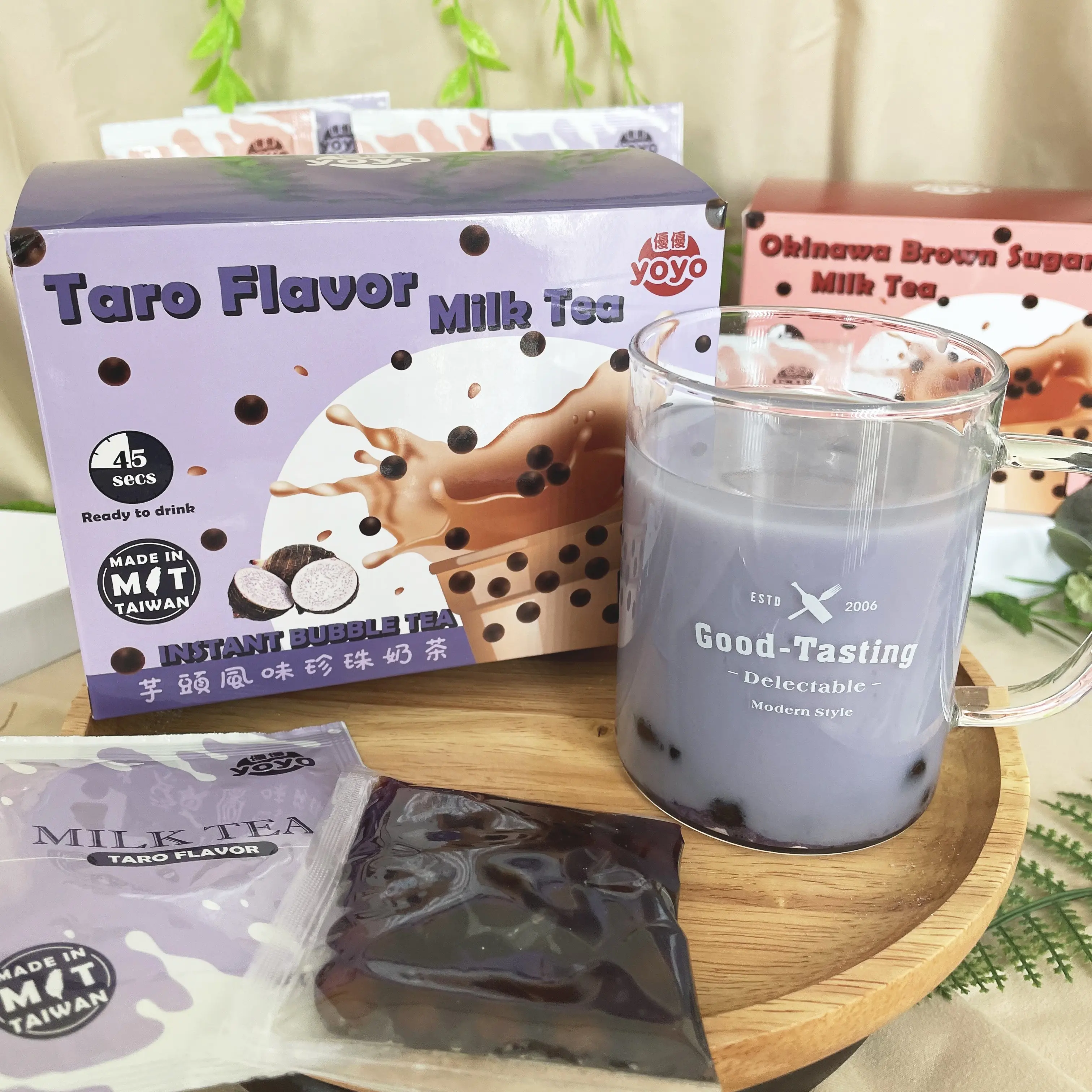 Bubble Tea Kit Taro Bubble Milk Tea Kit Boba Tea Kit da Taiwan