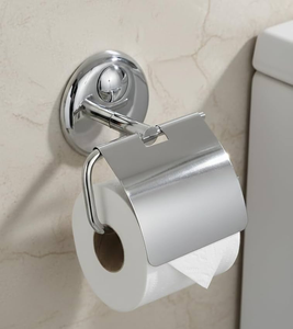 Porte-rouleau de papier toilette mural en acier inoxydable avec couvercle – Support moderne pour papier hygiénique de salle de bain - Product Image 5