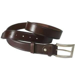 Ceinture Formelle Homme en Cuir Véritable Vintage Tendance, Écologique, en Peau de Vache, Boucle en Acier, Longue Durée, Noire - Product Image 3