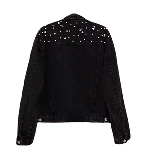 Newest Style Women Denim Jacket Long Oversized Jean Jacket Casual Winter Fur Lining Custom Logo OEM Ladies Fashion Denim Jacket - Product Image 2