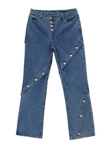 Pantalones Vaqueros de Algodón de Alta Calidad para Hombre, Pantalones Holgados de Moda Personalizados para Hombre, Estilo Baggy, Venta al por Mayor OEM - Product Image 5