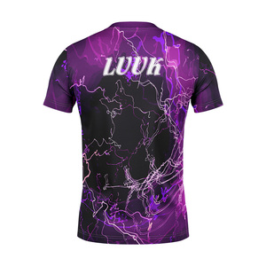 T-shirt pour homme à col en V personnalisé, manches courtes, imprimé, 100% coton, design uni, respirant, séchage rapide, écologique, prix de gros - Product Image 2