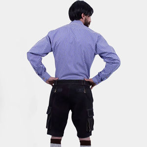 Pantalones Cortos de Cuero Genuino ZASSON SPORTS Estilo Bávaro Unisex, Tradicionales Alemanes para Oktoberfest, Corte Regular, Precio de Fábrica - Product Image 2