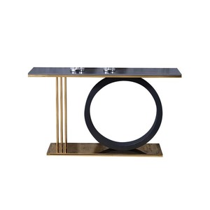 LINEA Metal <b>Console</b> <b>table</b> <b>with</b> <b>marble</b> <b>Top</b> luxury Golden metal Geo shape frame <b>console</b> <b>table</b> for living room - Product Image 3