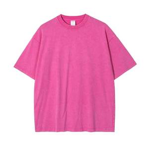 T-shirt décontracté pour homme, rouge, à manches courtes, col rond, en polyester/coton, coupe classique, motif imprimé, anti-boulochage, style urbain, 360g, jersey - Product Image 6