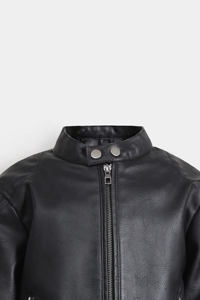 Veste de moto pour homme en cuir de mouton 100% brun, anti-UV, imperméable, col montant, fermeture éclair, service OEM personnalisé, taille XS - Product Image 4