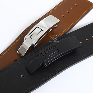 Cinturón de Levantamiento de Pesas Negro Premium de 10 mm y 13 mm con Hebilla de Cuero Vacuno de Alta Resistencia para Entrenamiento de Fuerza, Fitness y Culturismo - Product Image 5