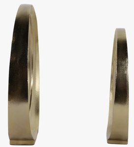 Juego de 2 Esculturas Circulares Modernas de Latón para Mesa, Decoración Artística Minimalista para Sala de Estar, Escultura para Cubrir la Superficie de la Mesa - Product Image 6