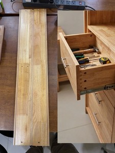Planches de bois de hêtre massif, joint en queue d'aronde, design moderne, 100% écologique, utilisation en appartement, origine Vietnam, garantie 1 an - Product Image 5