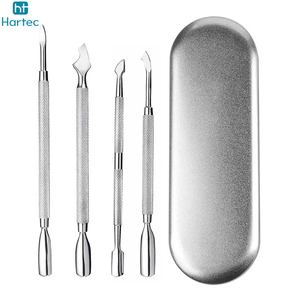 Kit de repousse-cuticules en acier inoxydable durable et de haute qualité pour manucure, soin des ongles et nail art, outil professionnel pour repousser les cuticules. - Product Image 2