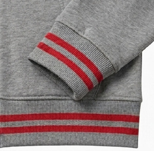High Quality Custom Logo Men Athletic Zip Up Hoodie Heavyweight Fleece Sweatshirt Contrast Stripes Winter Sportswear <b>Tracksuit</b> - Product Image 6