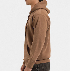 Top Quality OEM Custom Men’s Hooded Sweatshirt Cotton <b>Blend</b> Pullover Solid Winter Hoodie Top Quality Breathable Men's Hoodie - Product Image 4