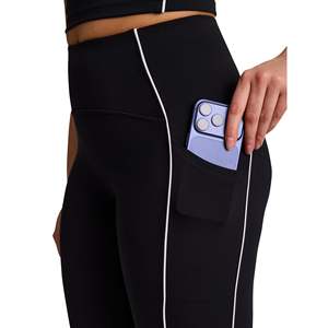 Conjunto Deportivo Premium con Logotipo, Chaqueta de Yoga, Leggings de Cintura Alta, 2 Piezas, Ropa Deportiva para Gimnasio, Conjunto de Yoga de Manga Larga para Mujer - Product Image 5