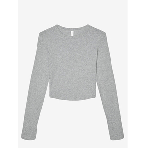 Sudadera corta de algodón para mujer, manga larga, informal, suave, de felpa, para uso casual. - Product Image 4