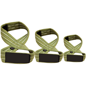Sangles de musculation en coton rembourrées en forme de 8 pour le sport et le fitness - Sangle respirante légère antidérapante en forme de 8 pour la musculation en salle de sport - Product Image 3