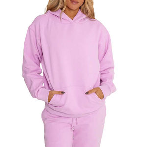 Ensemble de survêtement 2 pièces pour femme : sweat à capuche et short en coton, respirant, au meilleur prix, OEM - Product Image 3