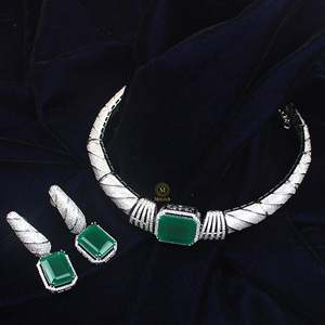 Lavya CZ Designer Choker Set-Fine Jewelry Set - Product Image 3