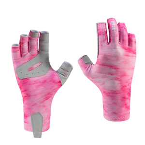 Gants de pêche décontractés en cuir, anti-UV, grande taille, demi-doigts, les plus vendus en gros - Product Image 1