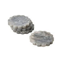 Ensemble de sous-verres en résine époxy faits à la main de luxe, sous-verres carrés pour boissons chaudes et froides, protection de table, maison, restaurant