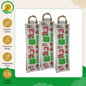 Sacs fourre-tout en jute de haute qualité, fabriqués en Inde, nouveau style, pour usage quotidien, avec impression tendance, pour une bouteille, en vente par un exportateur indien - Product Image 2