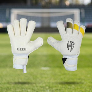 Gants de gardien de but en latex allemand blanc super doux Predator Guard, gants de gardien de but professionnels avec protection des doigts - Product Image 2