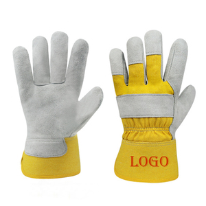 Guantes de Trabajo de Cuero Vacuno de Palma Completa Personalizables de Alta Calidad a Precio Mayorista, Guantes de Seguridad Industriales para la Construcción - Product Image 1