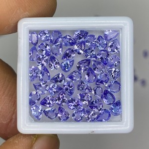 Piedra Preciosa de Tanzanita Natural, Azul Violeta, Facetada, Corte Pera, Piedra Suelta para Anillos, Colgantes, Joyería, 6x4mm - Product Image 4