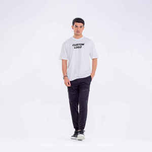High Quality Custom 100% Cotton T <b>Shirt</b> <b>White</b> for Men <b>Plain</b> Blank Men's T-<b>Shirts</b> Printing Logo Heavyweight Oversized T-<b>Shirt</b> - Product Image 5
