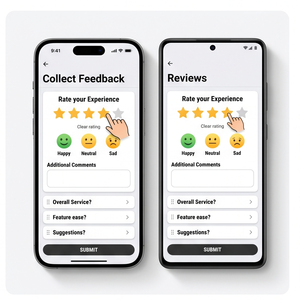 Aplicación de Recopilación de Comentarios Royalcraft – Panel de Información sobre Comentarios, Reseñas, Encuestas y Análisis de Clientes para iOS/Android - Product Image 2