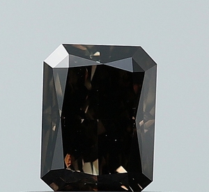 เพชร CVD ทรงเรเดียนท์คัท สีดำเข้มแฟนซี น้ำหนัก 0.54 กะรัต ความสะอาดระดับ VS1  เพาะเลี้ยงในห้องปฏิบัติการ แบบเม็ดเดี่ยว - Product Image 1