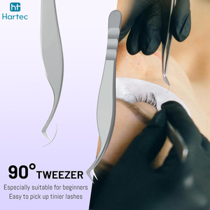 Best Price Fiber Tip Eyelash Tweezers High Precision Stainless Steel <b>Silver</b> Volume Tweezers Wholesale Lash Extension Supplies - Product Image 6