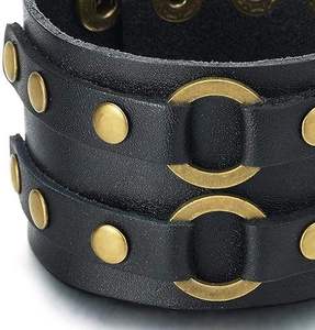 Women's Trendy Modern Gold Plated <b>Bracelet</b> Minimalist Open Cuff with Dual <b>Ball</b> Adjustable Brass Bangle Wholesale Fashion Jewelry - Product Image 2