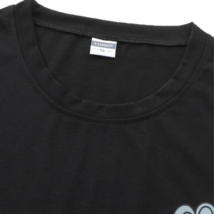 <b>Men's</b> Casual Summer Cotton Knitted T-Shirt <b>Set</b> With Cartoon Print Breathable Short Sleeve <b>Pajamas</b> Crew Neck Gray Black - Product Image 5
