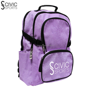 Qualité supérieure Léger Paillettes Cheer Sac Sport Voyage Étincelle Sac À Dos Polyester Cadre Interne Cheer Embrayage Beauté SAC - Product Image 6