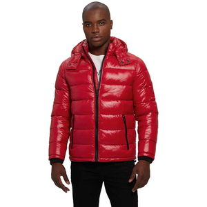 Wholesale Men's Custom Winter Down Puffer <b>Jacket</b> Hooded Casual Outerwear Warm Quick Dry Breathable Zipper Puffer <b>Jacket</b> - Product Image 5