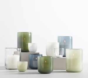 Juego de 4 Portavelas de Vidrio para Velas Aromáticas con Aroma a Hierba Recién Cortada, Limón, Vainilla y Sal Marina, Resistentes al Calor, Decoración para el Hogar - Product Image 2